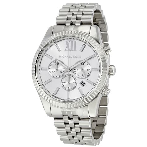 men's silver watch michael kors|silver Michael Kors Watch men.